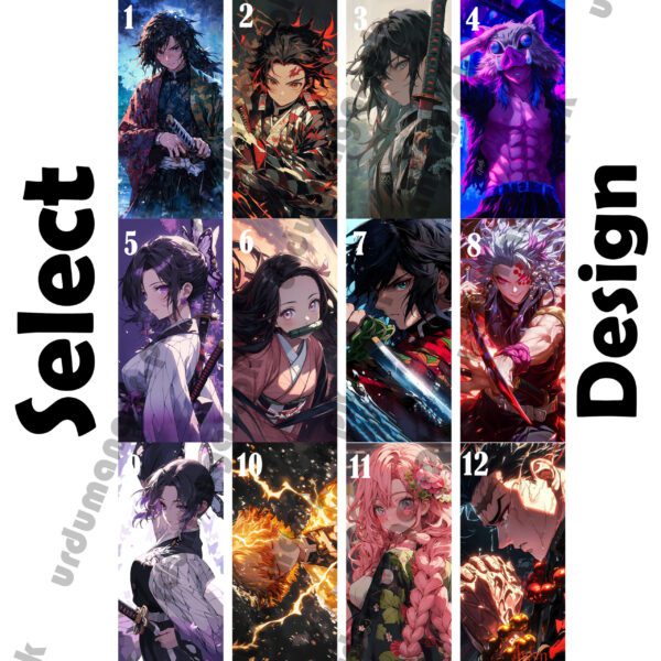 Demon Slayer Aesthetic Bookmarks/ Trading Cards - Image 7