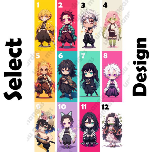 Demon Slayer Chibby BookMarks || Digital Printed - Image 7